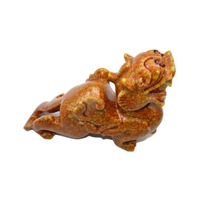 China Customized Shape Natural Jade Carving Pixiu for Office Feng Shui at Affordable for sale