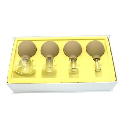 China 96mm Height Chinese Traditional Glass Cupping Massage Therapy Vacuum Cupping Equipment Set Kit for Back Shoulder Leg Body for sale