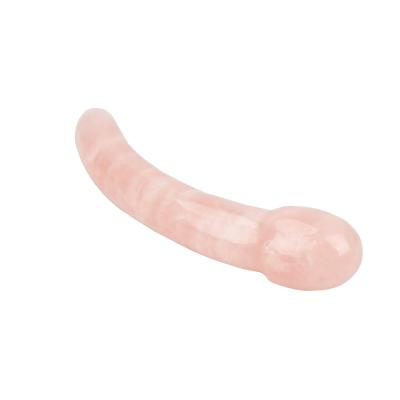 China Relaxante Rosa Quartz Massagem corporal Yoni Stick feita à mão para relaxamento natural do corpo e função musical à venda