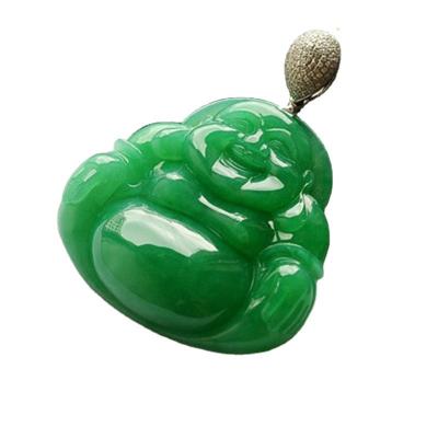 China Technique Polished Grade Natural Carved Laughing Buddha for Pendant Art Collectible for sale