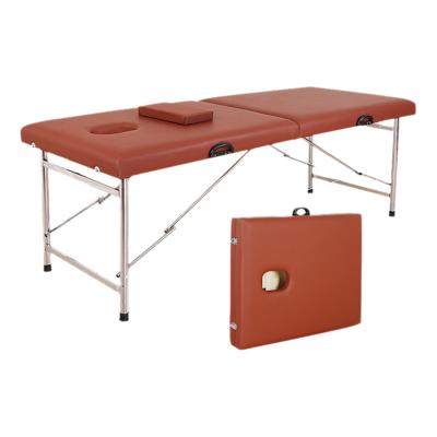 Chine Table de massage de salon de beauté Spa Lit pliable portable avec conception simple multifonctionnelle et sac de rangement inclus à vendre