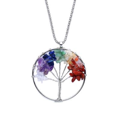 China ABKP-021 Técnica Polido Árbol de Cristal de la Vida Collar Belleza Atemporal en venta