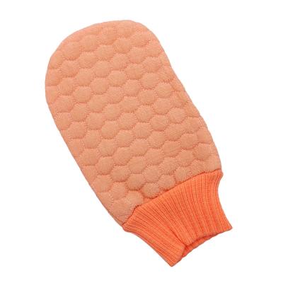 China Deep Cleaning Custom Logo Exfoliating Gloves for Dead Leather Gloves and Body Scrubbing for sale