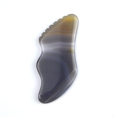 Cina Attrezzature per il massaggio dei muscoli del corpo di tendenza White Agate Gua Sha Scraping Board per l'auto-cura e cura del corpo in vendita