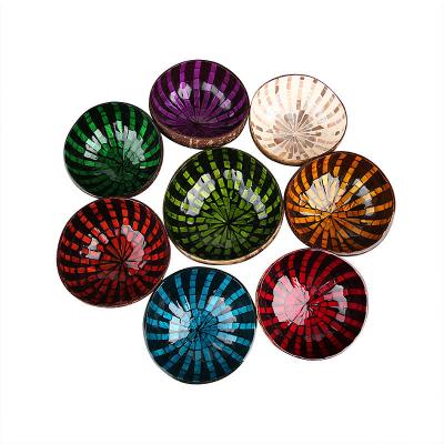 China OEM/ODM Acceptable Natural Coconut Shell Bowl Design Ornament Lacquered Coconut Bowls from Regional Feature for sale