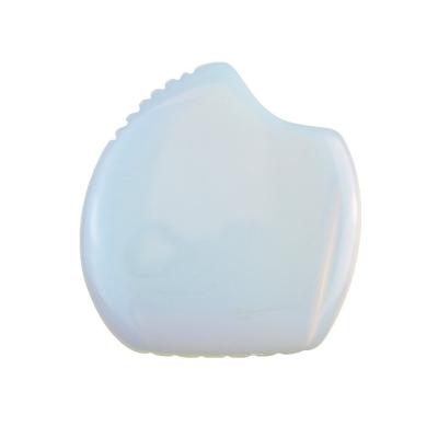 China Opalite Massager Guasha Neck Face Skin Care Spa Facial Lifting Beauty Shell Shape Natural Opal Gua Sha Face Massage Tool for sale