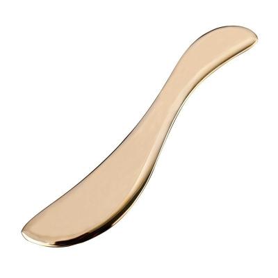 China Body Massage Gua Sha Tool Kit Brass Plate Scraping Massage Concave Shape Board for Neck Back and Legs for sale