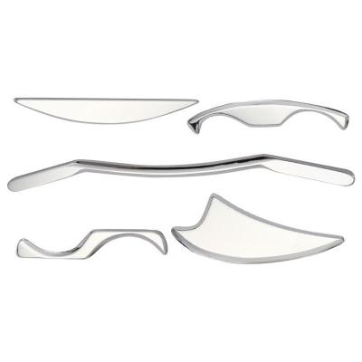 China Massage Equipment Stainless Steel Metal Gua Sha Scraping Muscle Fascial Relaxation Tools Set for sale