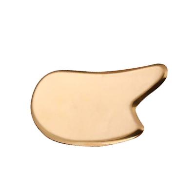 China Face/Body Massage Tool 2024 Brass Metal Gua Sha Scraping Board for Facial Spa Massager and Meridian Massage Skin Care for sale