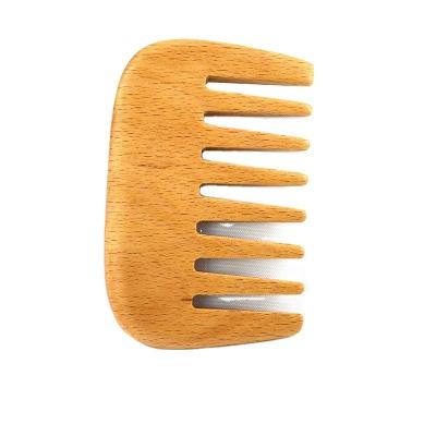 China Hot Brown Wooden Beech Wood Brush Beard Comb Pocket Combs Women Hair Brush Wooden Hair Brush Comb for Massage Tools for sale