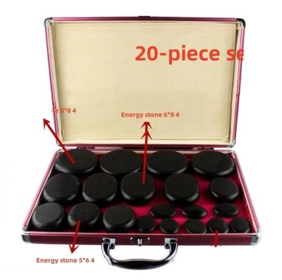 China Lichaamsmassage Warme stenen Set 22 stuks Basalt stenen met verwarming Kit Home Spa Relaxatie Healing pijnverlichting Spa behandeling Te koop