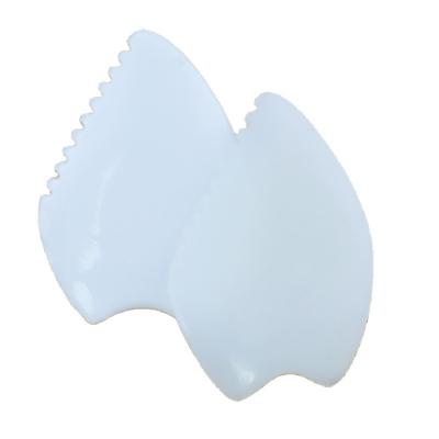 Cina Massaggio Faciale Afgano Giada Bianca Gua Sha Pietra Giada Naturale Pietra Guasha Strumento di raschiatura Best sellers attrezzature di massaggio del corpo in vendita