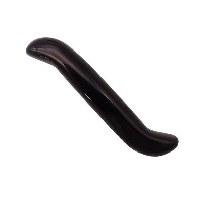 Chine Naturel Obsidienne en forme de S Barbe de massage cristalline de guérison Yoni Barbe de massage Stick pour le rajeunissement du visage et du corps à vendre