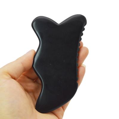 China 2024 Hand-Held Gua Sha Massage Tool Unique 7-Edge Gua Sha Bian Stone Gua Sha Facial Tool Function Head Healthcare Massager for sale