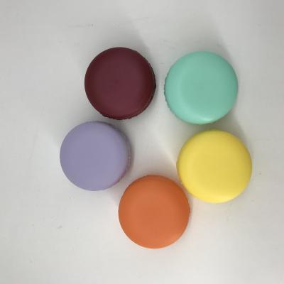 China Recycled materials selling best colorful blue, purple, green, orange, red iron macaron cosmetics cream jar for sale