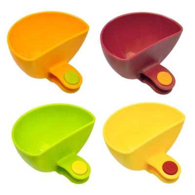 China Recycled Materials Selling Best Colorful PP Soy Sauce Vinegar Ketchup Rack, Dish And Bowl Dip Clip for sale