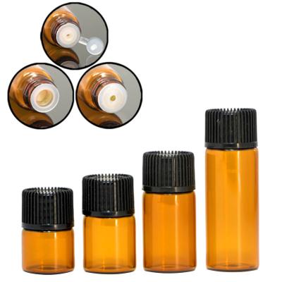 China Cosmetic Container 1ml 2ml 3ml 4ml 5ml 6ml 7ml 8ml 9ml 10ml Vials Inner Glass Intake Glass Vials Amber Clear With Label for sale