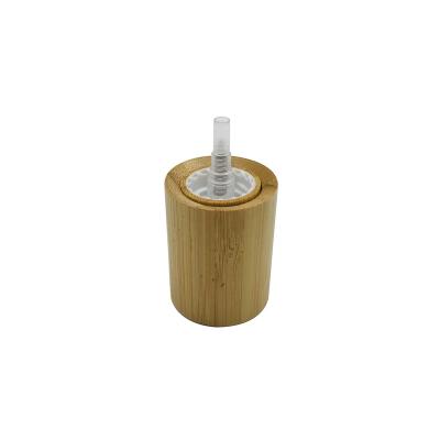 China Non Spill Eco-friendly 20mm Mist Sprayer 24mm Bamboo With Bamboo Ended Big Cap For Perfume Bottle for sale