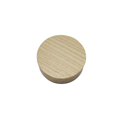 China Non Flip Round Customized Wholesale Bamboo Wood Screw Lid For Kitchen Canister Set 39mm 41mm for sale