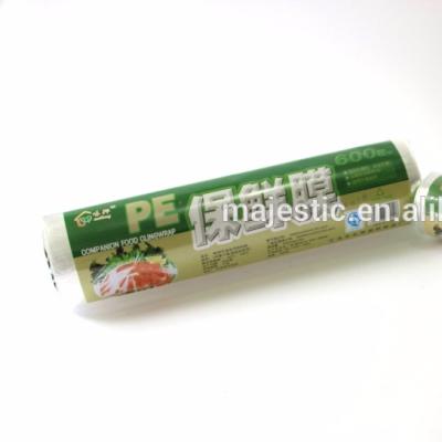 China Moisture Proof Disposable PE Cling Film Width Wholesale Wraps For Supermarket for sale