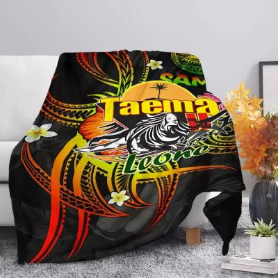 China Samoa Custom Anti-Static Personalized Premium Blanket - Warm Cozy Taema Leone Women Patterned Wool Blanket for sale