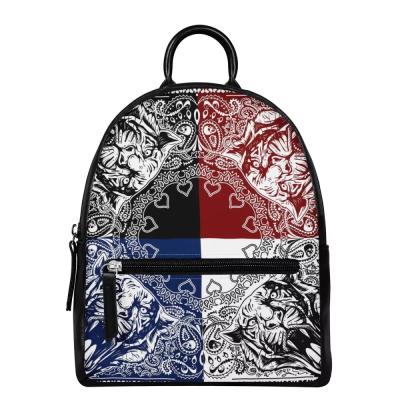 China Customized High Quality Women Bandana Printing Mini Backpack Purses Fashion Small Size Promotional Bag Designs Cross - Body Handbags for sale