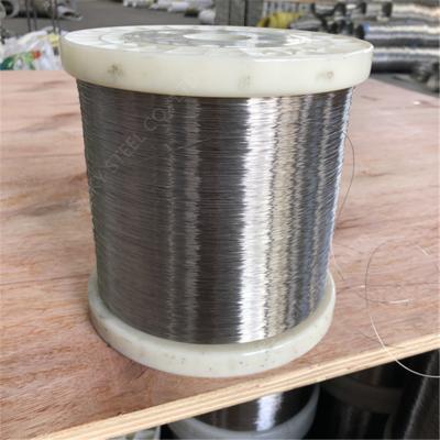 China Construction 409 0.55mm stretched round soft stainless steel wire for sale