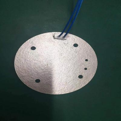 China 2D Fabricated Round Rigid Muscovite Mica Sheet Heating Plate For Electric Heater for sale