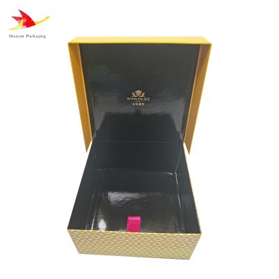 China Disposable Slide Out Match Drawer Cardboard Paper Gift Jewelry Packaging Box Jewelry Gift Boxes With White Foam Inside for sale