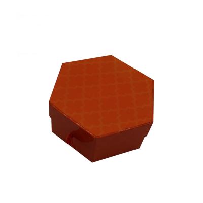 China Disposable Hot Selling Small Hexagonal Paper Cardboard Gift Boxes With Lid For Gifts And Presents for sale