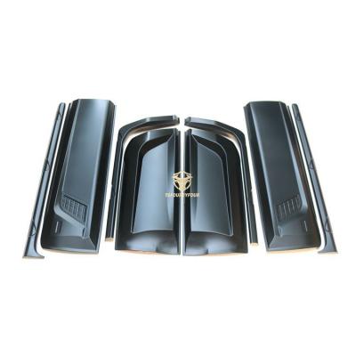 China Car Modified Matte Black Body Cladding 8 Pcs Plastic Car Side Door Trim Trim Universal For 2016-2021 Np300 Navara Other Accessories for sale