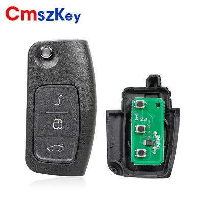 China ABS+PA+ Metal For Ford Focus 3 2005-2010 BTN 433Mhz 4D63 4D60 Remote Key FOB Chip for sale