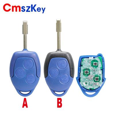 China ABS+PA+ Metal For 2006 - 2014 Ford Transit WM Remote Key VM 3 BTN Fob 63 Chip MK7 Blue for sale