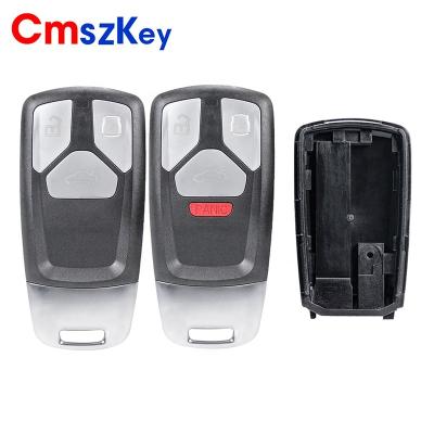 China ABS+Metal For AUDI 2017 2018 A4 A4L A5 Q5 Q7 S4 S5 SQ7 TT 3B 4B Smart Remote Car Key Shell Case Wide Blade for sale