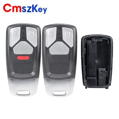 China ABS+Metal For AUDI 2017 2018 A4 A4L A5 Q5 Q7 S4 S5 SQ7 TT 3B 4B Smart Remote Car Key Shell Case Narrow Blade for sale