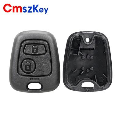 China ABS For Peugeot 106 206 107 207 306 307 406 407 Citroen C1 C2 C3 2 Buttons Car Remote Key Shell Case Without Key Blade FOB for sale