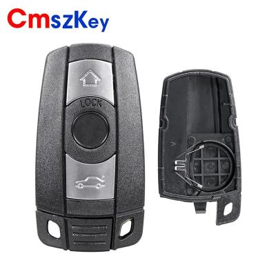 China ABS+Metal For BMW 1 3 5 6 7 E90 E91 E92 E60 3 Series Button Car Remote Key Shell Case With Battery Door FOB for sale