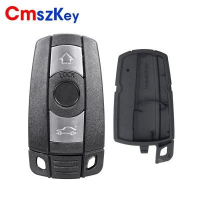 China ABS+Metal For BMW 1 3 5 6 7 E90 E91 E92 E60 3 Series Button Car Remote Key Shell Case Without Battery Door FOB for sale