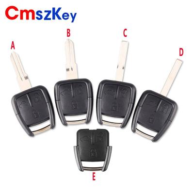 China ABS+Metal For Opel Chevrolet 3 Buttons Car Remote Key Shell Case With YM-28 HU46 HU43 HU100 Master FOB Blade for sale