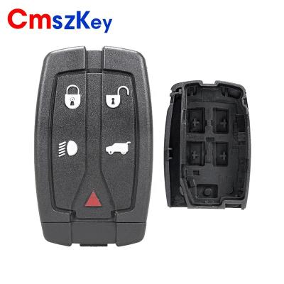 China ABS+Metal For Land Rover Freelander 2 5 Button Smart Remote Car Key FOB Shell Case With Small Insert Blade à venda