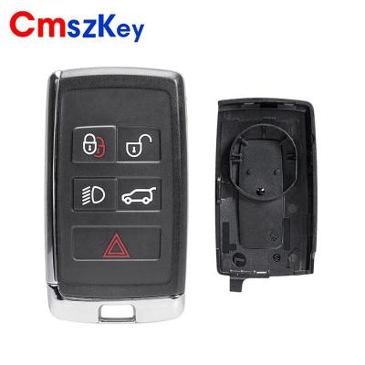 China ABS+Metal For Jaguar F-not Xe F-Type Xf XJ 2018 2019 2020 5 Button Smart Remote Car Key FOB Shell Case Te koop