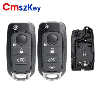 China ABS+Metal For Fiat Egea 500X Toro Tipo 3B 4B Key FOB Blade Flip Folding Remote Car Key Shell Case With SIP22 for sale