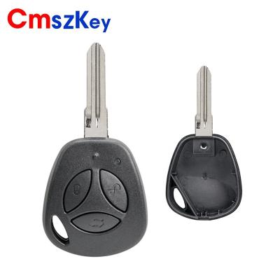 China ABS+Metal For Lada Vesta Granta Priora Kalina 3 Buttons Shell Case With Uncut Key Remote Key FOB Blade zu verkaufen