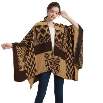 China exquisite & Amazon Stylish Hot Sale Women's Shawl Wrap, Winter Plaid Scarf Shawl For Women Open Front Poncho Cardigan Blanket Cape Shawl for sale