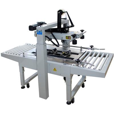 China Semi - Automatic Food Top And Side Adhesive Tape 240W Heavy Duty Belt Driven Carton Sealer for sale