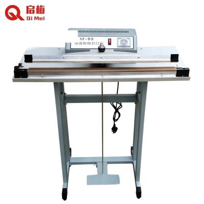 China QIMEI food making aluminum frame pedal sealing machine with factory price for sale