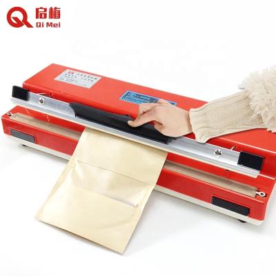 China Cheapest Food Continuous Tape Sealer Bag Heat Sealing Machine for sale