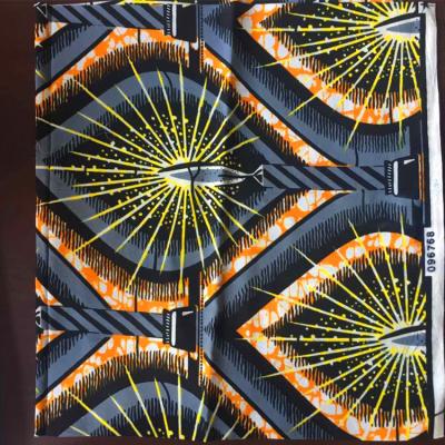 China New Design Tear-resistant Polyester Fabric 100% African Wax Print Fabric For Africa for sale