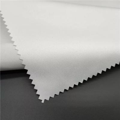 China Tear-resistant 100% Polyester White Microfiber Brushed Gray Fabric Ready For Print for sale