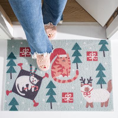 China Digital Printing Anti Slip Christmas Carpets And Rugs Home Bathroom Pvc Covers Anti-Slip for sale